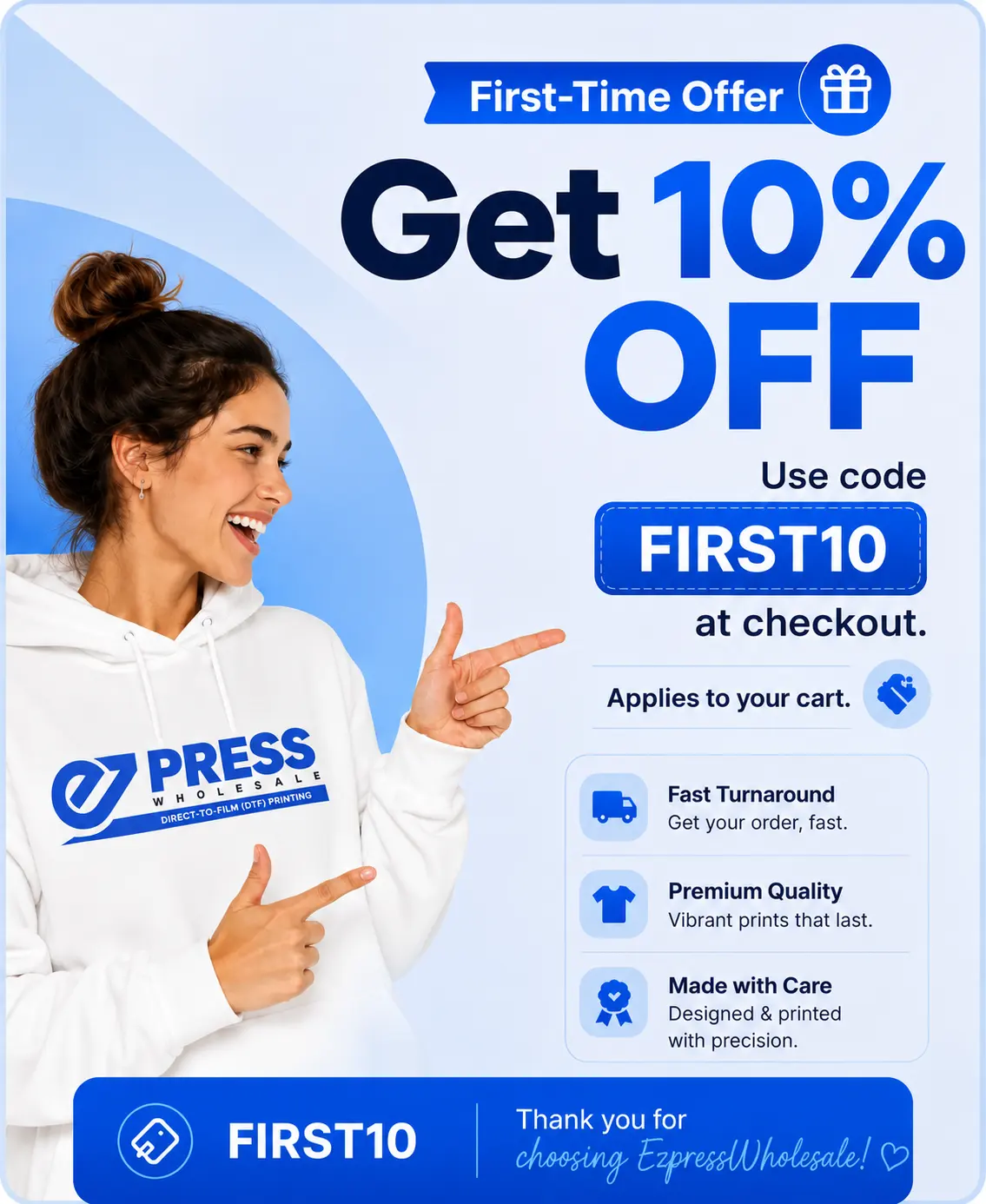 Get 10% off your first order with code FIRST10
