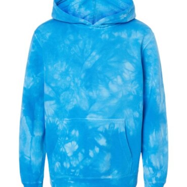 Youth Midweight Tie-Dyed Hooded Sweatshirt