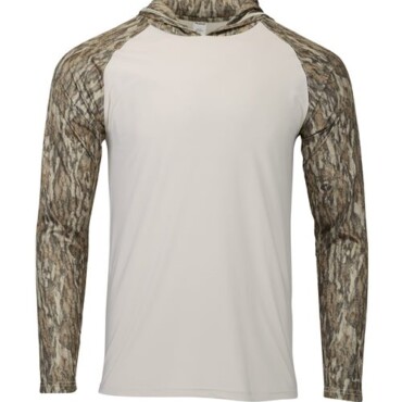 Men's Biloxi Performance Colorblocked Hooded Long Sleeve T-Shirt