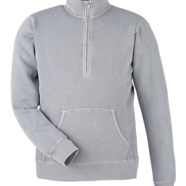 Unisex Pigment-Dyed Fleece Quarter-Zip Pullover
