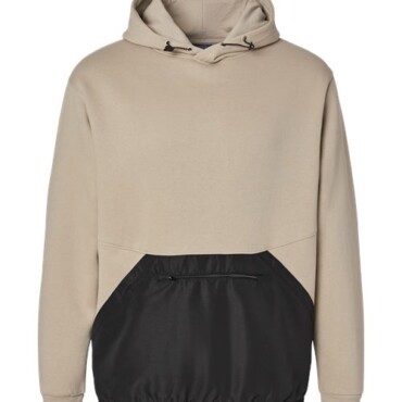 Unisex Mixed Media Hooded Sweatshirt