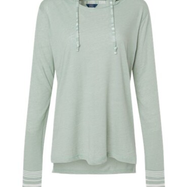 Women's Heathered Jersey Hooded Tunic