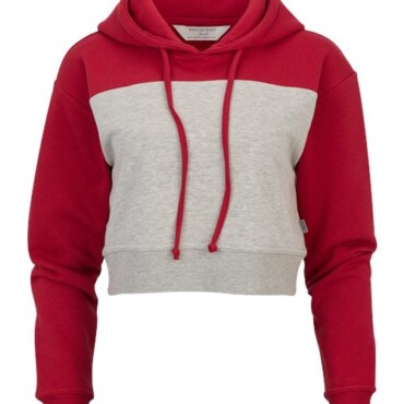 Women's Cropped Fleece Hooded Sweatshirt