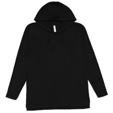 Men's Fine Jersey Hooded Long Sleeve Raglan T-Shirt