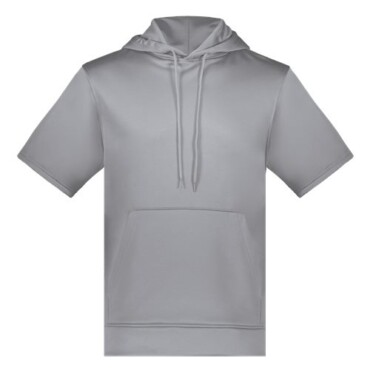 Unisex Fleece Short Sleeve Hooded Pullover