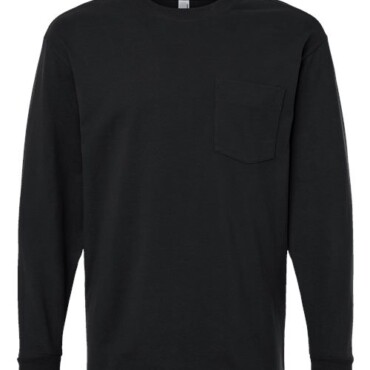 Unisex Super Heavyweight Long Sleeve Pocket Tee