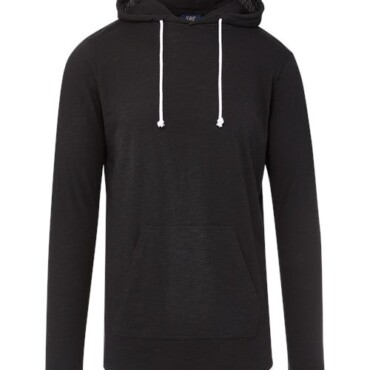 Unisex Miles Slub Hooded Long Sleeve T-Shirt