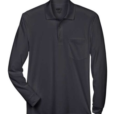Men's Pinnacle Performance Long Sleeve Piqué Polo with Pocket