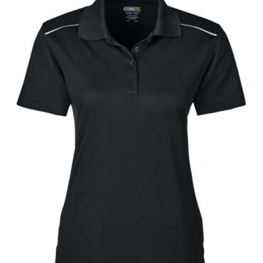 Women's Radiant Performance Piqué Polo with Reflective Piping