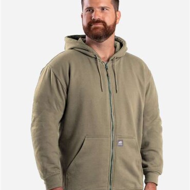 Men's Tall Heritage Thermal-Lined Full-Zip Hooded Sweatshirt