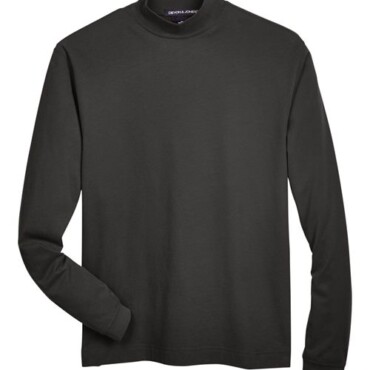 Unisex Sueded Jersey Mock Neck T-Shirt