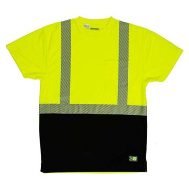 Men's Hi-Vis Class 2 Color Blocked Pocket T-Shirt