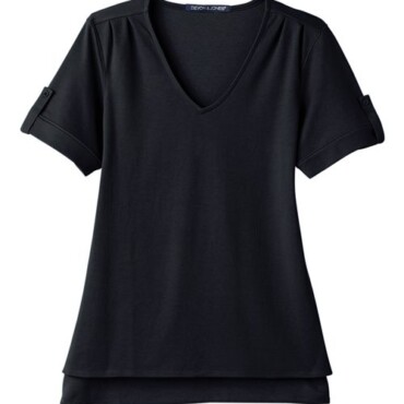 Women's CrownLux Performance® Plaited Rolled Sleeve Shirt