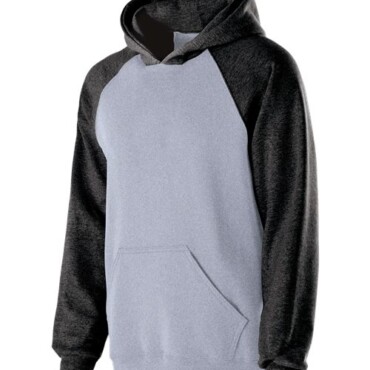 Youth Cotton/Poly Fleece Banner Hooded Sweatshirt