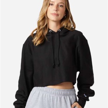 Women's Reverse Weave® Hooded Cropped Sweatshirt