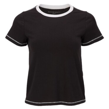 Women's Contrast Stitch Baby Tee