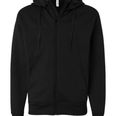 Unisex Poly-Tech Full-Zip Hooded Sweatshirt
