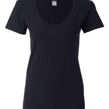 Women's V-Neck Slub T-Shirt