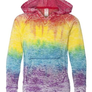 Girls’ Courtney Burnout V-Notch Hooded Sweatshirt