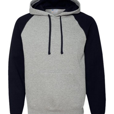 Unisex Nublend® Colorblocked Raglan Hooded Sweatshirt