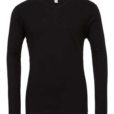 Unisex Long Sleeve V-Neck Tee