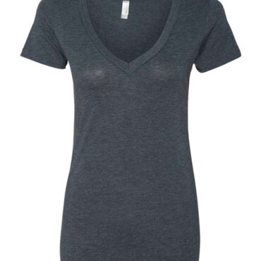 Women’s Triblend Deep V-Neck T-Shirt