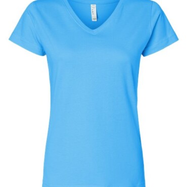 Women's Fine Jersey V-Neck Tee