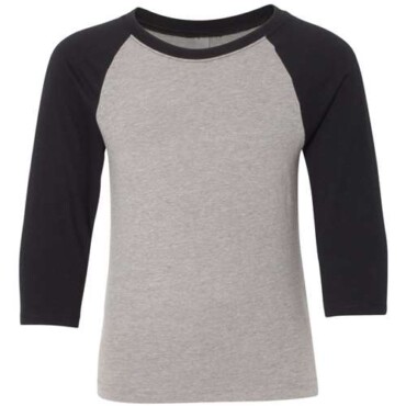 Youth CVC Three-Quarter Sleeve Raglan T-Shirt