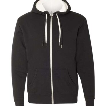 Unisex Sherpa-Lined Hooded Sweatshirt