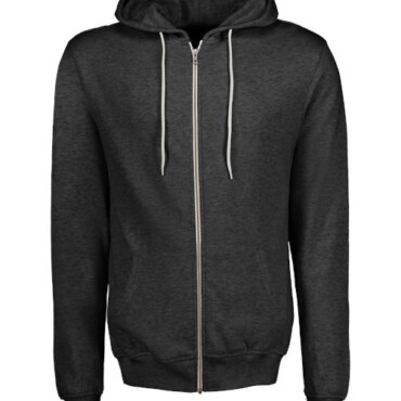 Unisex Retro Heather Full-Zip Hooded Sweatshirt