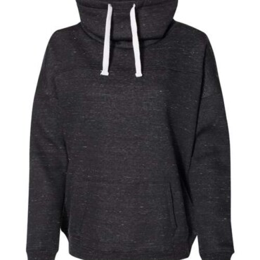 Women’s Mélange Fleece Cowl Neck Sweatshirt