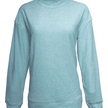 Women's Weekend Terry Mock Neck Pullover