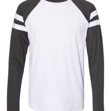 Unisex Fine Jersey Mash Up Long Sleeve Tee