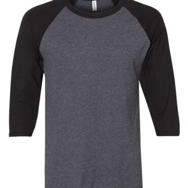 Premium Blend Ringspun Three-Quarter Sleeve Raglan Baseball T-Shirt