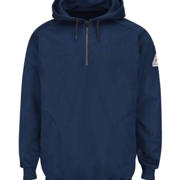 Men's Flame Resistant Quarter-Zip Hooded Sweatshirt