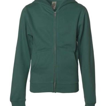 Youth Midweight Full-Zip Hooded Sweatshirt