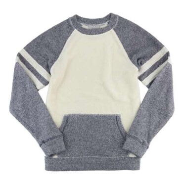 Women's Cozy Contrast Fleece Crewneck Pullover