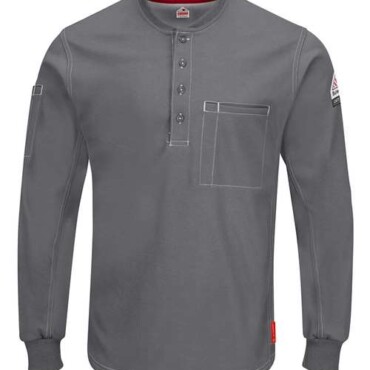 Men's Tall iQ Series® Plus Long Sleeve Henley