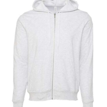 Unisex Sponge Fleece Full-Zip Hoodie Sweatshirt