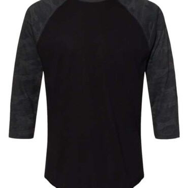 Men's Baseball Fine Jersey Three-Quarter Sleeve Tee