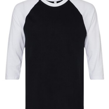 Unisex CVC Three-Quarter Sleeve Tee