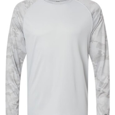Unisex Cayman Performance Camo Colorblocked Long Sleeve T-Shirt