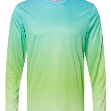 Unisex Barbados Performance Pin Dot Long Sleeve T-Shirt