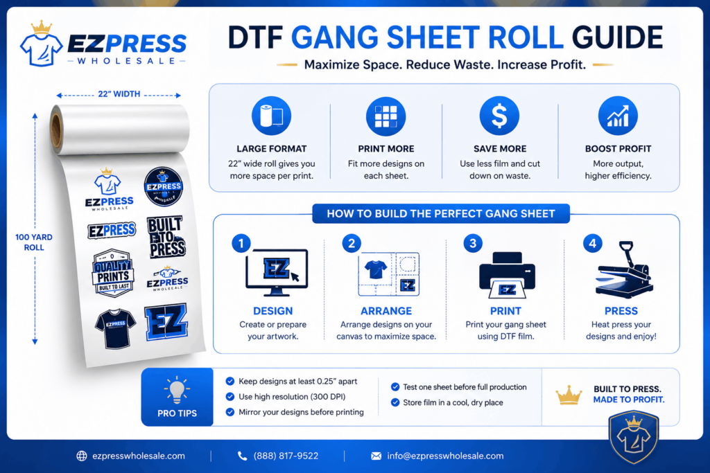 How EZPRESS Gang Sheets Work